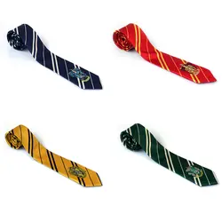 4 цвета галстук Гриффиндор/Слизерин/Hufflepuff/Ravenclaw галстук галстуки маскарадные костюмы рождественские подарки