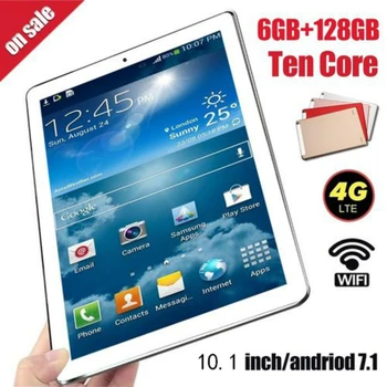 

10.1 Inch Android 8.0 android tablet Octa Core RAM 6GB ROM 128GB 4G Dual SIM Card Phone 4G Call Wifi Tablets PC 2.0MP+5.0MP