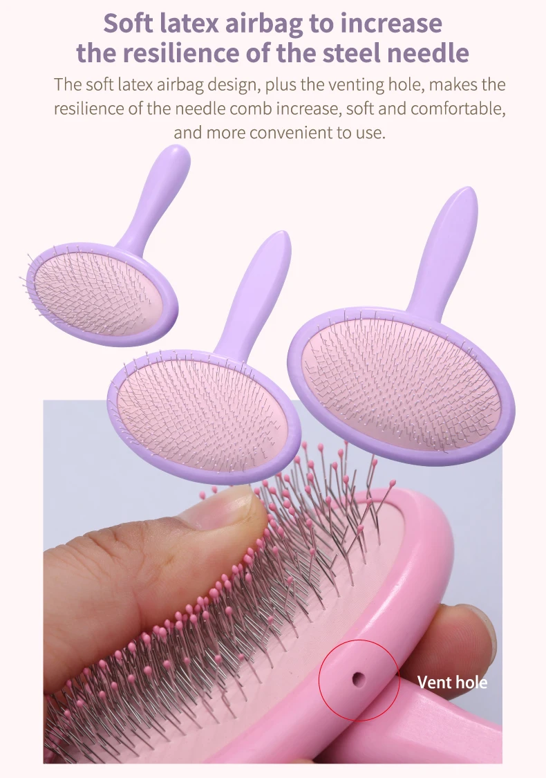 Soft Pad Pet Bath Brush Comb Dog Cat Grooming Brush - PeticaDeals