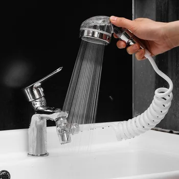 

Bathroom Wash Face Basin Water Tap External Shower Toilet Hold Filter Flexible Small Nozzle Suit Wash Hair House Artifact Shower