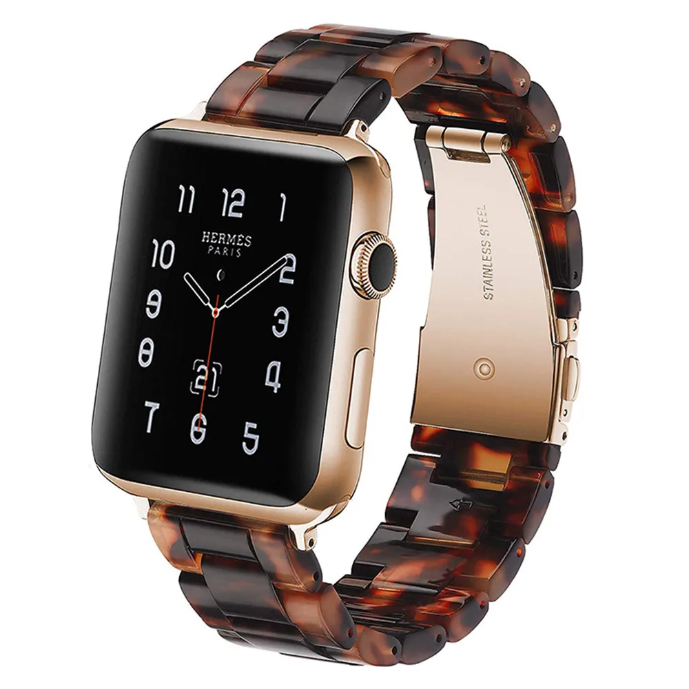 Ремешок сменный резиновый для Apple Watch Series 5/4/3/2/1 42 мм 44 38 40 с леопардовым