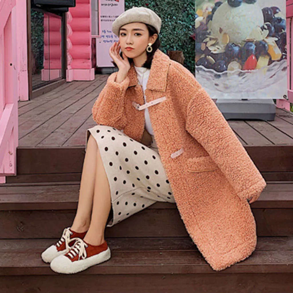 Manteau femme hiver зимнее пальто женское пальто из овечьей шерсти утепленное меховое пальто хлопковая одежда abrigos mujer invierno