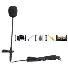 

Clip On Lapel Microphone Handsfree Wired Capacitive Mini Lavalier Mic 3.5mm Jack