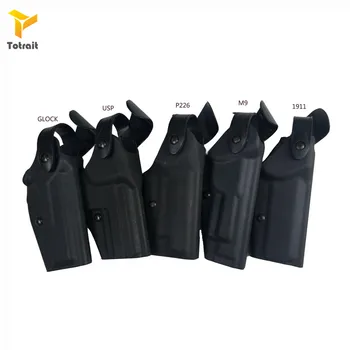 

Totrait Military Army Tactical Safariland Holster M9 GL17 1911 USP P226 Gun Carry Case Right Hand Quick Drop Gun Belt Holster