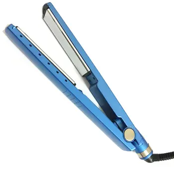 

Babyliss Pro Nano Titanium Blue Flat Iron 1.25 Inch Iron Hair straightener Curling Styling Tools Hair Curler
