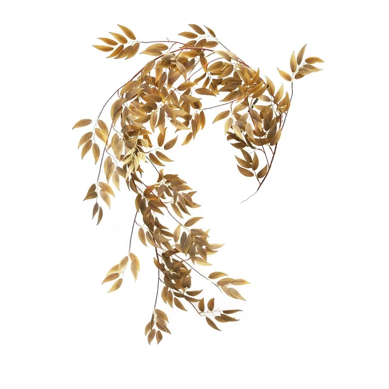 2 м искусственный шелк висит эвкалипт лоза дома Свадебная вечеринка моделирование листья лоза украшения - Цвет: B5(1.7m)