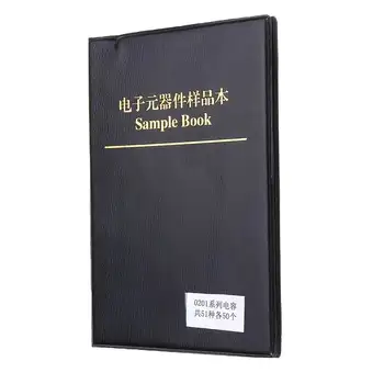 

2550 pcs 51 values 50 pcs 0201 SMD Capacitor Sample Book 0.5PF~220NF Capacitor Assortment Module Kit