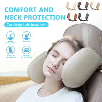 

New U-shaped Pillow Car Seat Headrest Pillows Travel Rest Neck Pillow Support Leather Seat Sleeping Head Cushion Hot Sale
