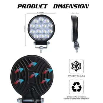 

2x 140W White 6000K LED Work Light Spot Beam Lamp Truck Tractor Boat SUV Vehicle
