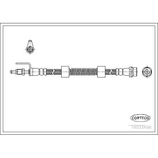 Шланг тормозной передний L 368\ Ford Tourneo/Transit 1.8 16V/1.8