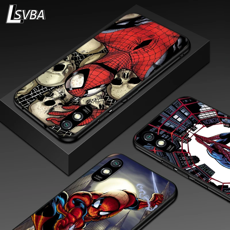 Silicone Cover Spiderman Comic For Xiaomi Redmi 9 9T 9C 8 7 6 Pro 9AT 9A 8A 7A 6A S2 5 5A 4X Plus Phone Case