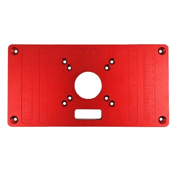 

Multifunctional Aluminum Router Table Insert Plate Ring Screw Flip Board Ring Screw Flip Board for Woodwork Benches Handmade Dec