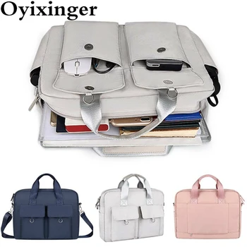

Oyixinger Multi-Pocket Laptop Bag Unisex Shoulder&Crossbody&Hand Bag Briefcase Bags For Document Fashion Business Travel Bags