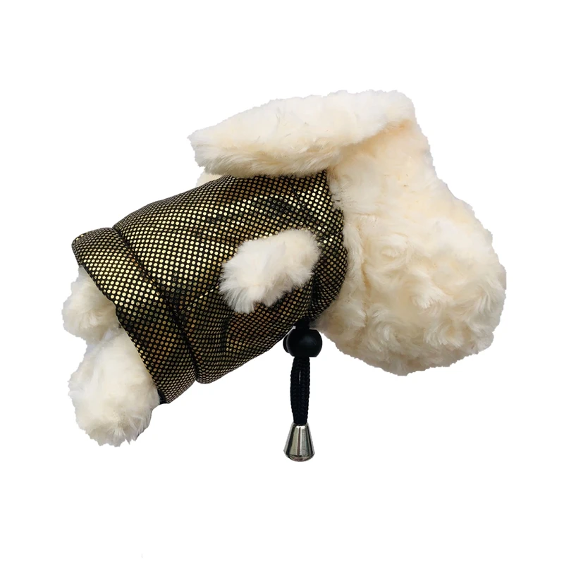 2 Pcs/set Cute Plush Dog Golf Clubs Cover For Driver Fairway Woods Clubs Practical Outdoor Golf Clubs Headcovers Golf Supplies