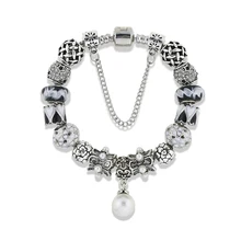 Модные ювелирные браслеты, браслеты из бисера, жемчужина, кулон, браслет