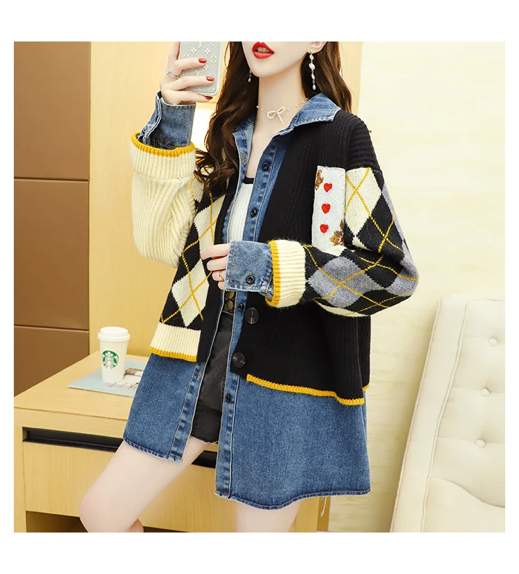 H.SA Women Sweater and Cardigans Winter Thick Warm