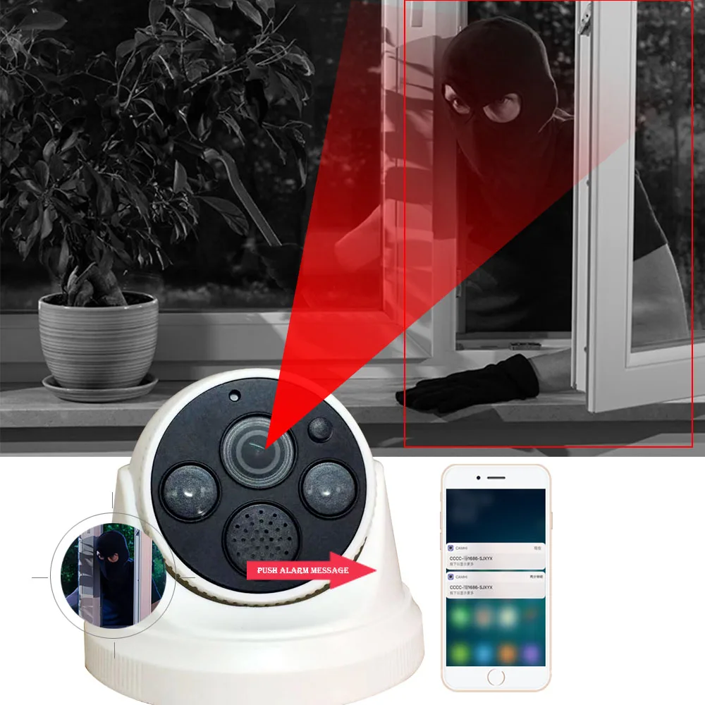 Wifi IP Крытая купольная камера безопасности двухсторонняя аудио Беспроводная 1080P 5MP Onvif sd-карта слот P2P IR Cut CCTV домашняя IP камера безопасности