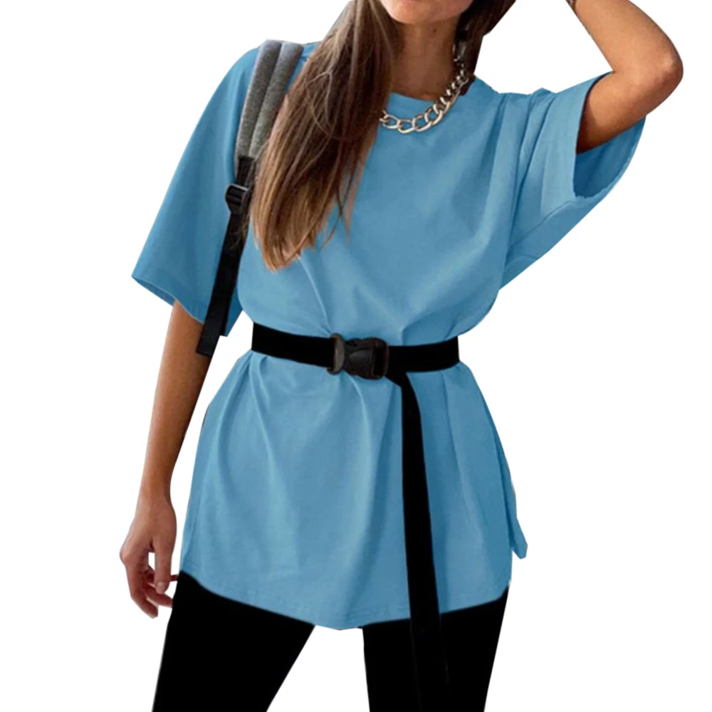 Women's Two-piece T shirt and Bike Shorts Set Loose Home Wear Fashion Sports Suit Ladies O Neck Short Sleeve Top Shirt Outfit