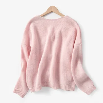 

Women Sweater 2020 Spring and Summer New Style Bow French Mohair Sweater