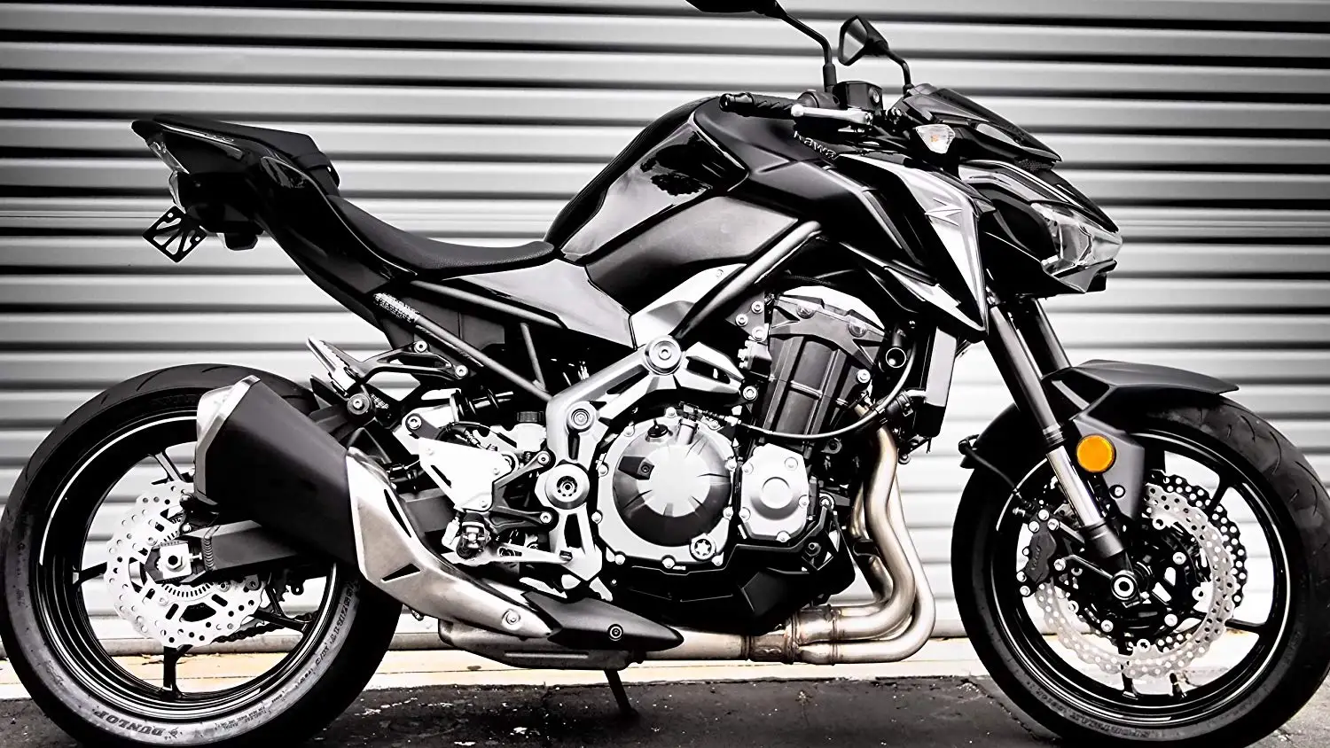 Мотоцикл Fender Eliminator комплект совместим с Kawasaki Z900(+) черный порошковым покрытием