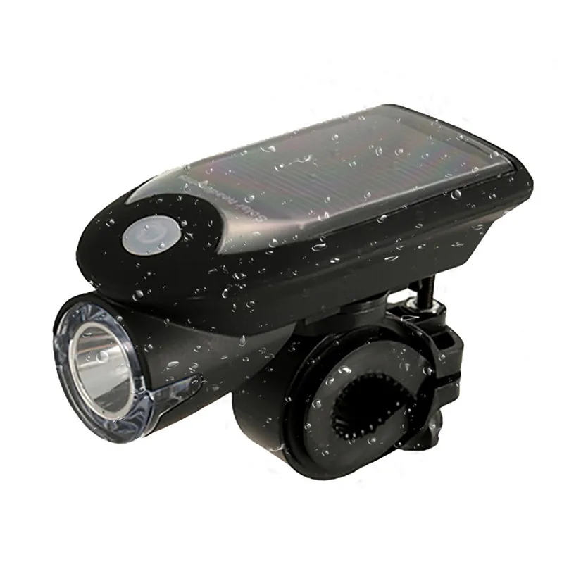2pcs bike light USB Charging Solar Bicycle LED Lights 360 Degrees Revolving Bicycle Lights Front And Rear light set#4n07