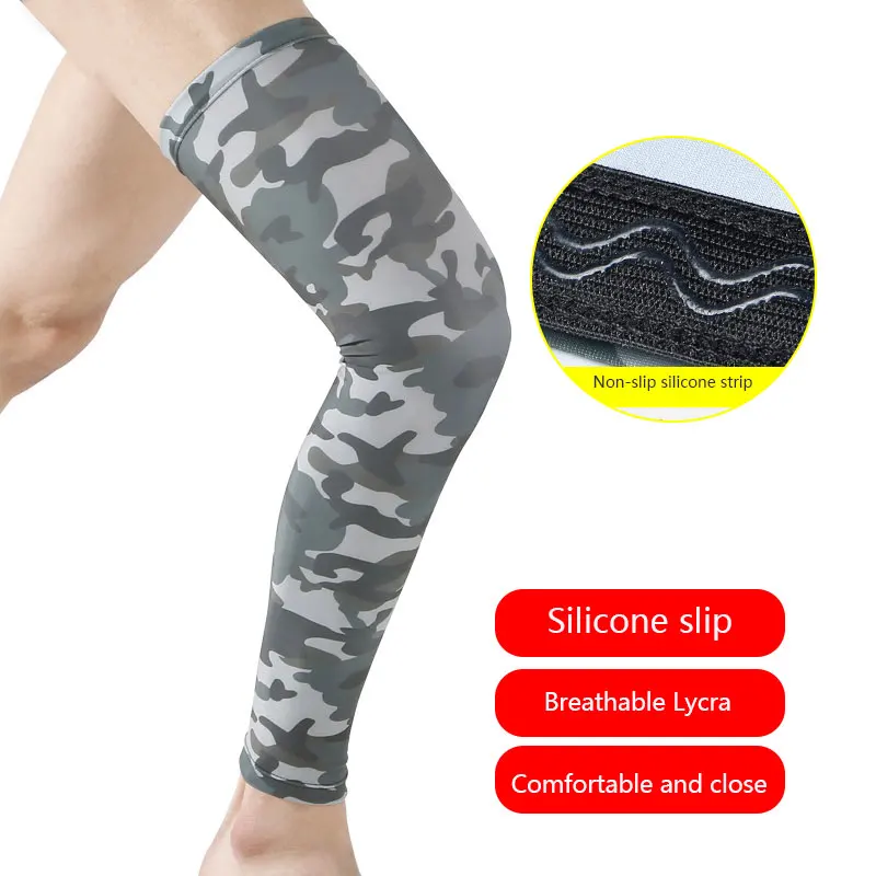 Durable Spandex Camouflage Leggings Compression Sleeve Knee Pad Knee Sleeve Anti-Collision Joint Pain Knee Brace Riding