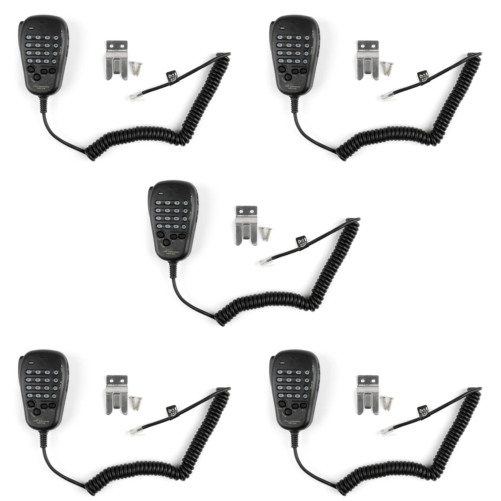 Artudatech 5Pcs Dtmf Mh-36 Microfono Per Radio Yaesu Ft90R Ft3000M Ft8000R Ft8100R