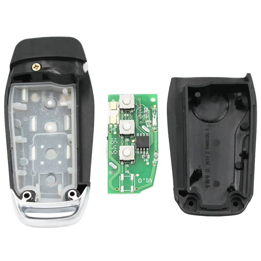 3 кнопки Модернизированный Флип дистанционный Автомобильный ключ 433 МГц 4D63 чип