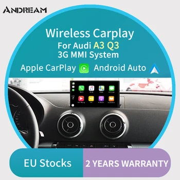 

Wireless Carplay MMI Android auto Interface box For AUDI A3 Q3 Original Screen Support Mirror Link Aftermarket Camera