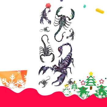

Tattoo Sticker Men Fashion Cool Funny 3D Scorpion King Temporary Waterproof Tattoo Sticker