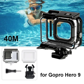 

Underwater Protective Shell for Gopro Hero 9 Black Diving Waterproof Housing Case with Lone Screw Base Mount Camera Accessories