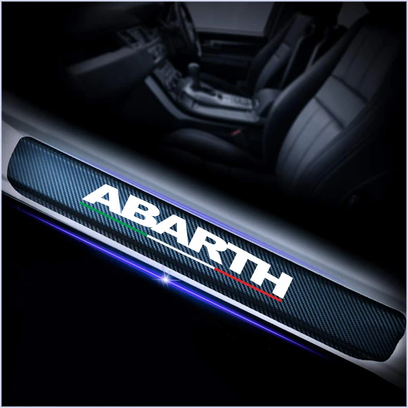 Для Fiat Viaggio Abarth Punto 124 125 500 Стайлинг автомобиля 4 шт. углеродное волокно против