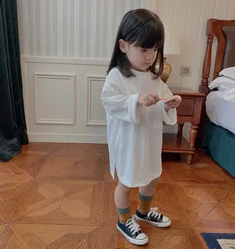 

2020 New Arrival Boys Girls T-Shirt Cotton Full Sleeve Spring Kids Top 0-5t PY484