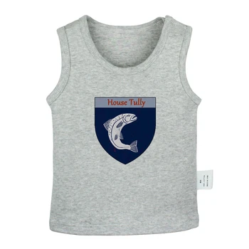 

Fish Game of Thrones House Tully Family, Duty, Honor Design Newborn Baby Tank Tops Toddler Vest Sleeveless Infant Cotton Clothes