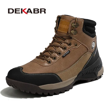 

DEKABR New Arrival Men Boots Non-slip Autumn Winter Ankle Boots High Quality Work Boots For Men Wear-resistant Men Shoes