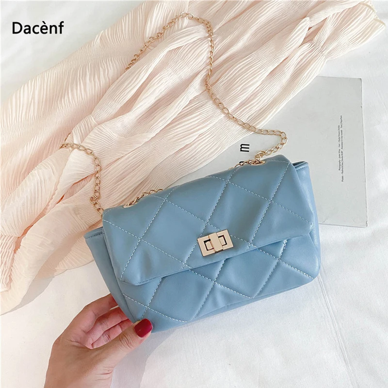 

Small bag lady 2020 bag new fashion diamond chain diagonal bag wild shoulder small square bag sling bag