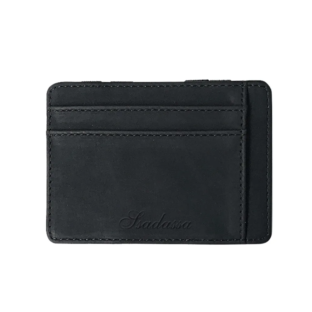 Ultra Thin Mini Wallet Men's Small Wallet Business PU Leather Magic Men Wallet High Quality Coin Purse Credit Card Holder Wallet