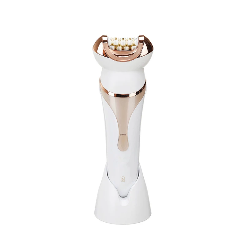 

Surker 4 In1 Rechargeable Women Electric Shaver Epilator Facial Hair Remover Epilator Shaver Face Clean Brush Massager For Women