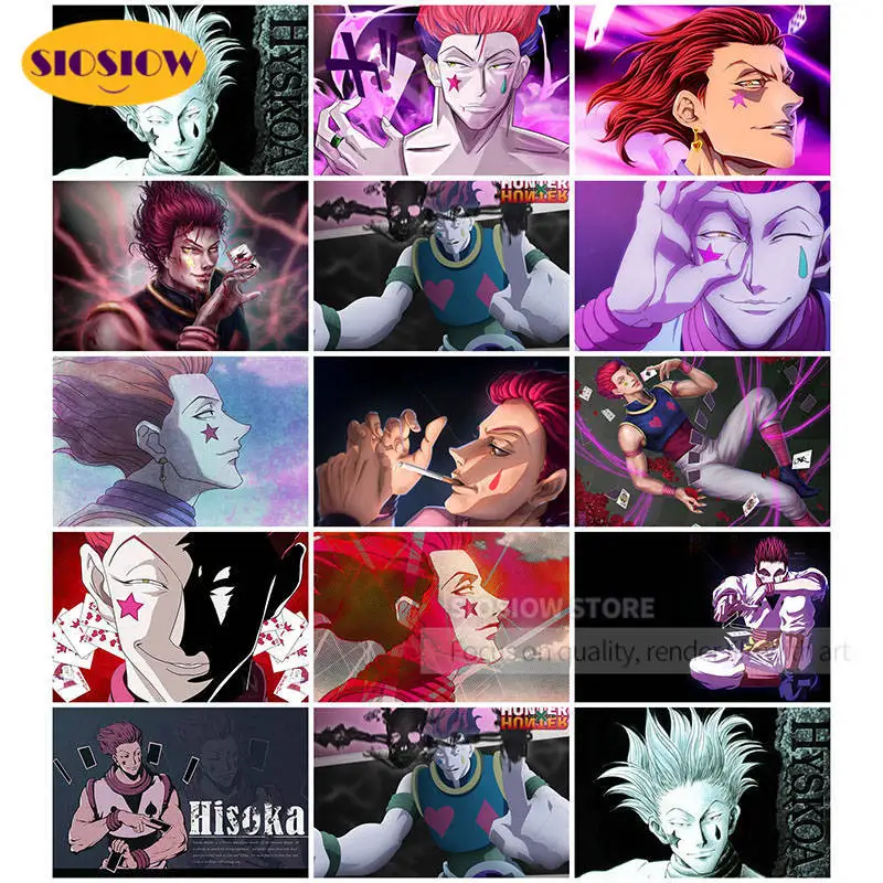 100% полностью Квадратные 3d Алмазные картины Вышивка Hunter X Hunter Вышивка крестом анимация ролевая живопись Hisoka плакат ручной работы подарок|Алмазная роспись, вышивка крестом| | АлиЭкспресс