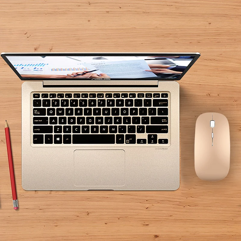 Recargable silencio ratón Bluetooth para Apple Macbook air para Lenovo ThinkPad para Huawei Matebook portátil ratón de la computadora