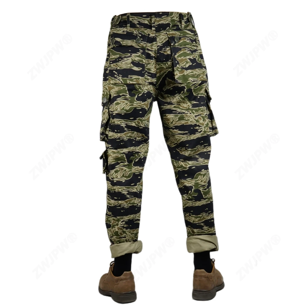 Vietnam war U.S. Army tiger pattern tiger spot camouflage TCU pants twill camouflage pants
