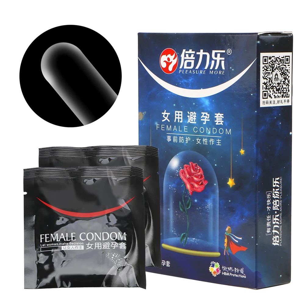 Vatine 2 Pcs/Box Condoms For Women Ltra-Thin Penis Cock Sleeve Female Intimate Tendrils Adult Sex Sensation Condoms