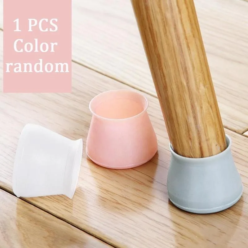 4pcs/set Protege Pied De Chaise Silicone Cover Cap Under The Legs For Furniture Home Chair Protector Protege Pied De Chaise afbeelding