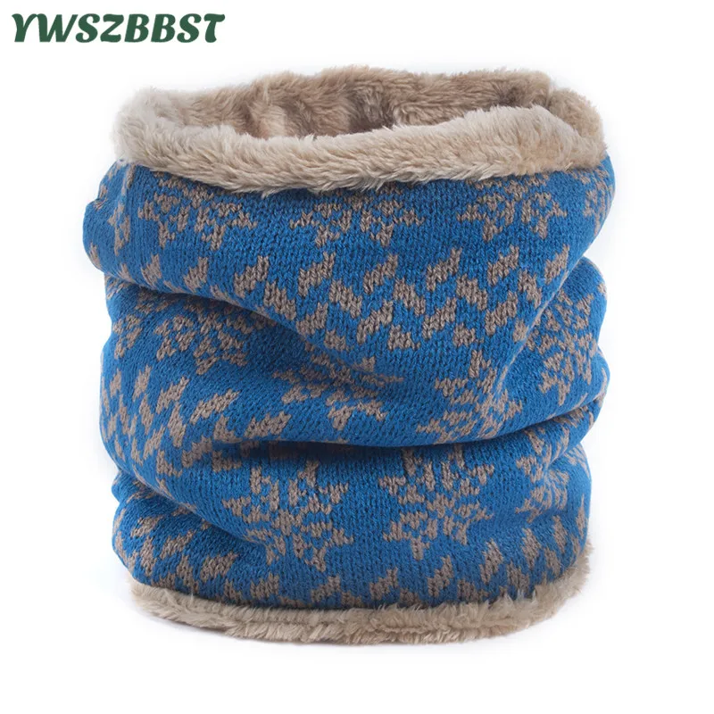 

New Children Winter Scarf Boys Girls Women Men Plus Velvet Neckerchief Thick Elastic Mufflers Outdoor Autumn Knitted Girls Scarf