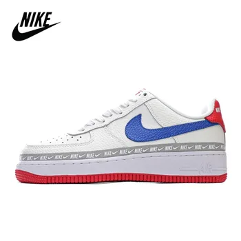 

Original 2020 New Nike Air Force 1 07 Low Men's and Women's Shoes Sneakers Red White Leather Unisex Flat Rubber