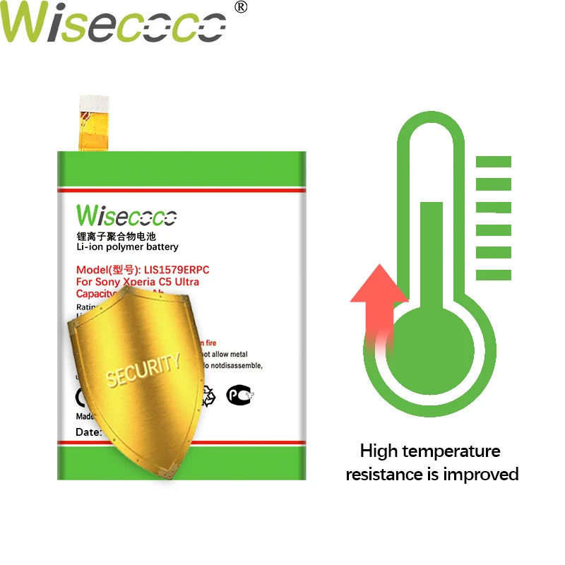Аккумулятор Wisecoco 4850 мАч LIS1579ERPC для SONY Xperia Z3 + Z4 Neo SO 03G C5 UltraDual E5506 E5553 E5533 E5563 Plus