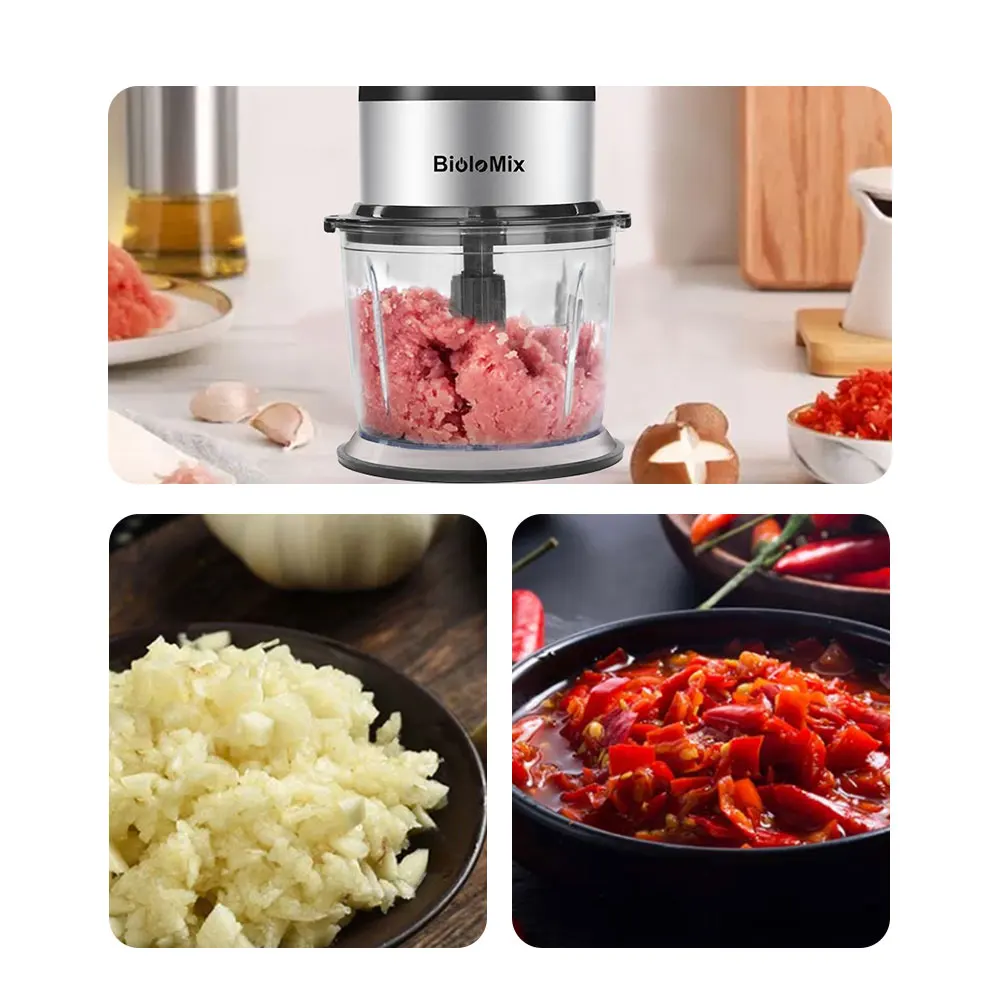 BPA FREE 500W Portable Personal Blender Mixer Food Processor With Chopper Bowl 600ml Juicer Bottle Meat Grinder Baby Food Maker