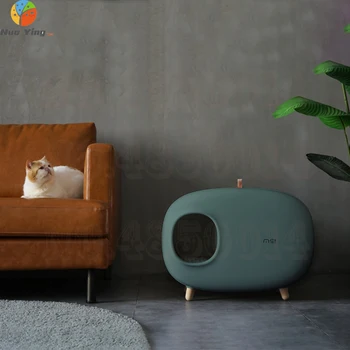 

Machine Cat Litter Basin Fully Enclosed Cat Toilet Oversize Deodorizing, Anti-splashing And Deodorizing Articles Oversize Cat Po