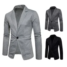 Coat Men's Spring and Autumn Fashion Men's Wear One Buckle Leisure Small Suit Solid Color Jacket Mens Suits Blazers Blazer Man