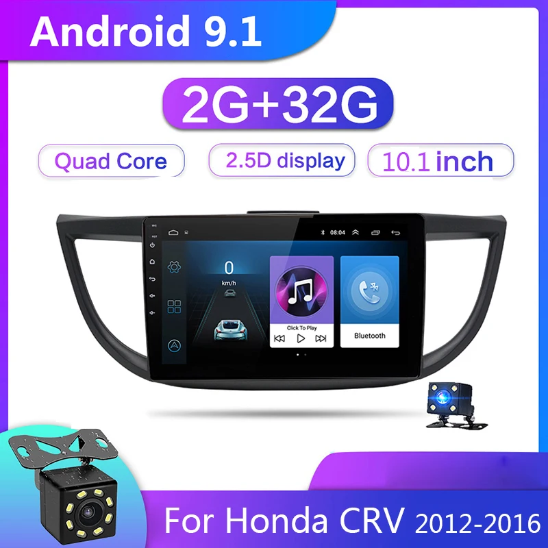 10 1 &quot2 Din Android 9 автомобильный Радио мультимедийный аудио плеер для Honda CRV 2012 2013 2014